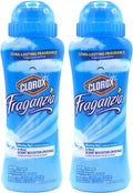 Clorox Fraganzia Laundry Scent Booster Crystals in Morning Sky Scent - Scented In-Wash Freshener Beads for Fresh, Clean, Great Smelling Clothes and Linens, 18 Oz - 2 Pack