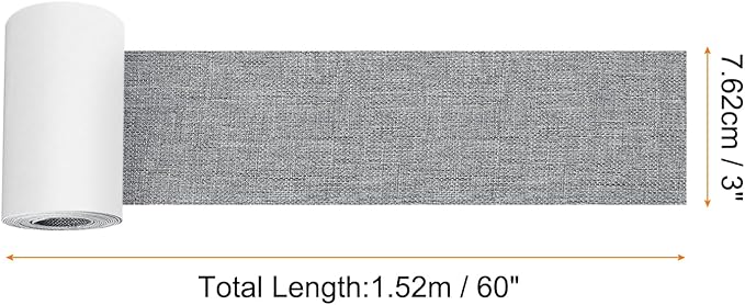 Repair Patches Repair Tape Self-Adhesive DIY Repair Patch Linen Gear Patch for Sofa, Furniture, Chair, Clothing,Tents,3x60 Inch,Bright Grey