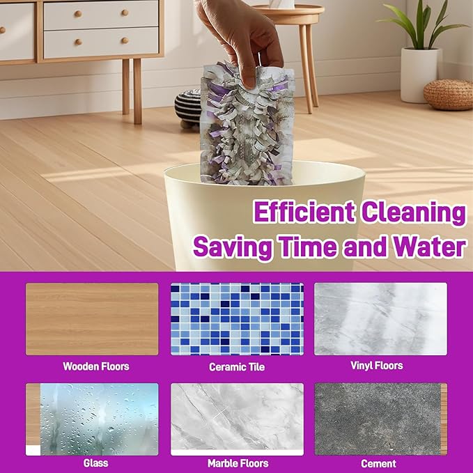 30-Pack Disposable Microfiber Power Mop Pad Refills Compatible with Swiffer Power Mop Refills,Replacement Pads for Swiffer Wet Pads Refill,Non-Washable & Unscented