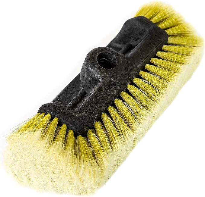 DOCA Scrub Brush Attachment for Long Handle Extension Pole - Outdoor Broom and Scrubbing Brush for House Floor, Deck, Patio, Car - Car Wash Brush
