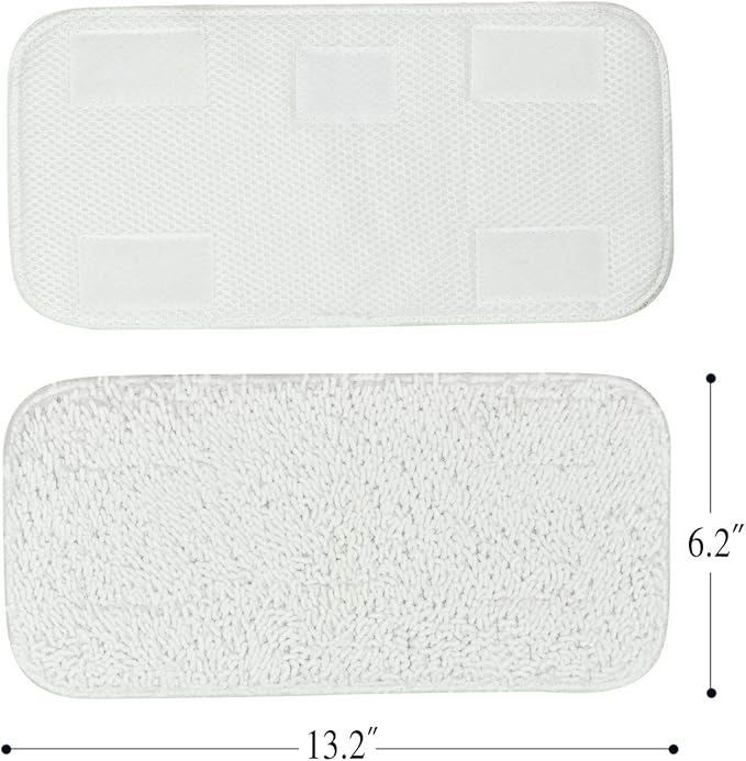 Sienna Luna Replacement Pads Microfiber Mop Pads Fit for Steamer Head SSM-3006 Series Hard Floor Mop Washable Durable Cloth Pads 6 Pack
