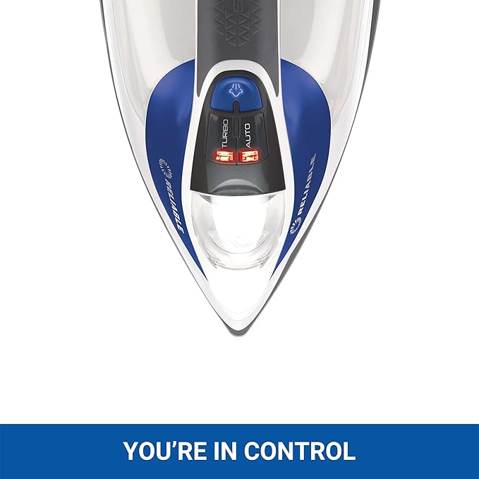 Reliable Velocity 240IR 1800W Steam Iron - Compact Vapor Generator Home Iron for Clothes, Sewing, Quilting and Crafting, Anodized Aluminum Soleplate, Continuous Steam Ironing