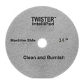 Diversey DD1229107 TASKI Twister Intellipad Diamond Coated Floor Machine Cleaning Pad, Made in USA, Burnish to High Super Gloss Finish, Grey/Brown, 14-inch (Pack of 2)