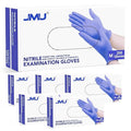 JMU Nitrile Gloves Case Medium, 1200 Count, Gloves Disposable Latex Free Bulk, 3.5 Mil, Violet Blue