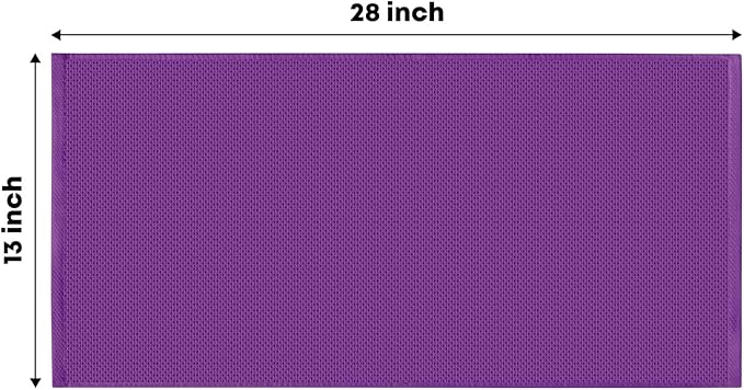 Artoid Mode 100% Cotton Purple Waffle Weave Kitchen Dish Cloths, 13x28 Inch Ultra Soft Absorbent Quick Drying Kitchen Dish Towels Set of 4