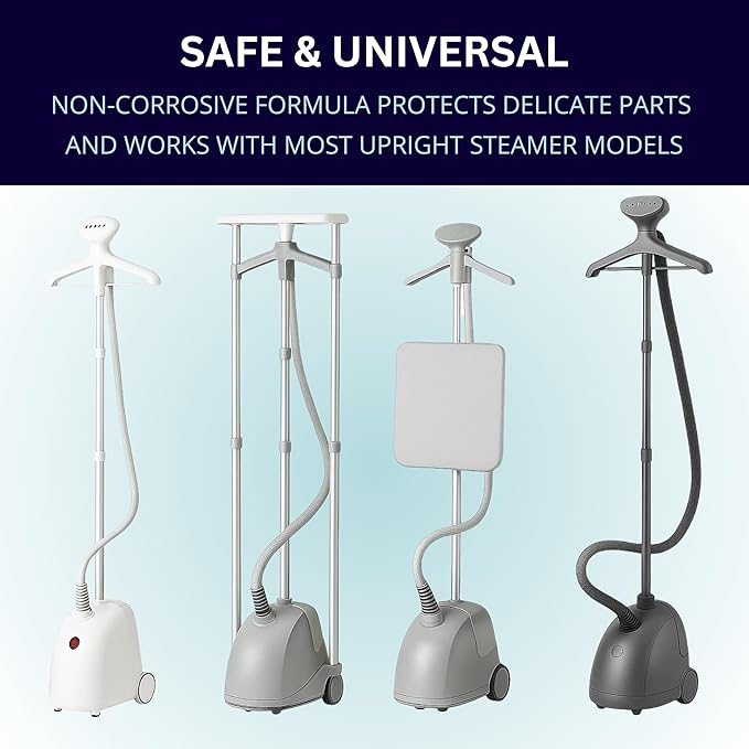 Garment Steamer Descaling Solution Decalcifier Packets for Mineral Deposits and Build-up Removal, Maintenance for Clothes, Works with all Garment Steamer Brands, Cleans Build Up, 10 packs