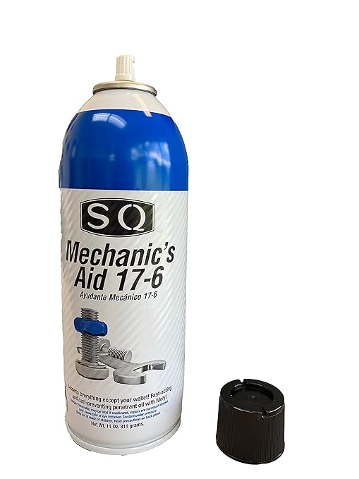 SQ Lubricant Combo, SQ Mechanic's Aid 17-6 Penetrating Catalist, 5 in 1 Multipurpose Lubricant, Silicone Lubricant Heavy Duty (12)