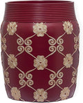 Zahari Home Decorative Trash Can for Bathroom, Office & Bedroom - 2.1 Gallons Stylish & Small Trash Can for Dorms, Desktop & Restroom - Chic Waste Basket for Compact Spaces, Elegant Rose