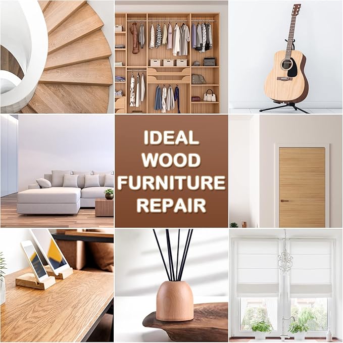 New Upgrade Furniture Pens for Touch Up, 12 Colors Wood Scratch Repair Markers, Professional Repair Tools for Stains, Scratches, Wood Floors, Tables, Bedposts