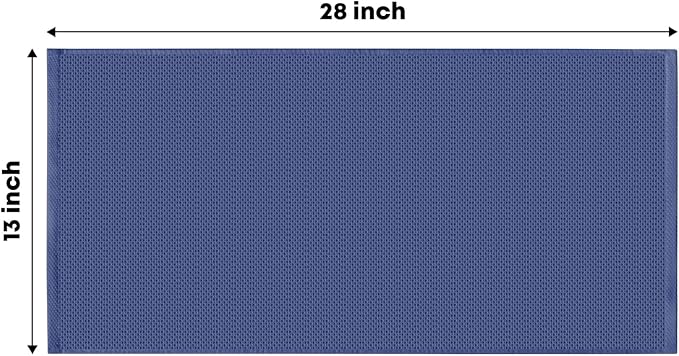 Artoid Mode 100% Cotton Navy Blue Dark Grey Waffle Weave Kitchen Dish Cloths, 13x28 Inch Ultra Soft Absorbent Quick Drying Kitchen Dish Towels Set of 4, Multicolor