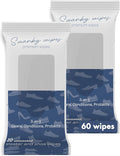 Swanky Shoe Cleaner Wipes - Leather and Sneaker Cleaner, Removes Dirt, Grime and Stains, Quick & Easy Shoe Sole and Boot Cleaning Wipes, Essential Shoe Cleaning Supplies - Soft Wipes, 60 Count