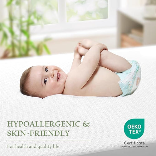 100% Waterproof Full Mattress Protector, Breathable Bamboo Rayon Mattress Cover with 8”-21” Deep Pocket, Noiseless Cool 3D Air Mattress Cover, Hypoallergenic & Odor Resistant