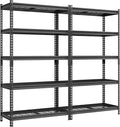 SONGMICS 5-Tier Storage Shelves, Heavy-Duty Garage Shelving, Adjustable Shelving Unit, Steel Shelf, Boltless Assembly, for Garage, 2,250 lb Load, 18 x 72 x 72 Inches, Ink Black UGLR453B02