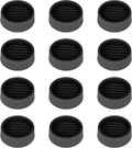 Non Slip Furniture Pads, 1.5' Round Black Rubber Caster Cups, 12 Pcs Anti-Slip Gripper, Anti Slide Floor Protectors for Bed, Couch, Stoppers