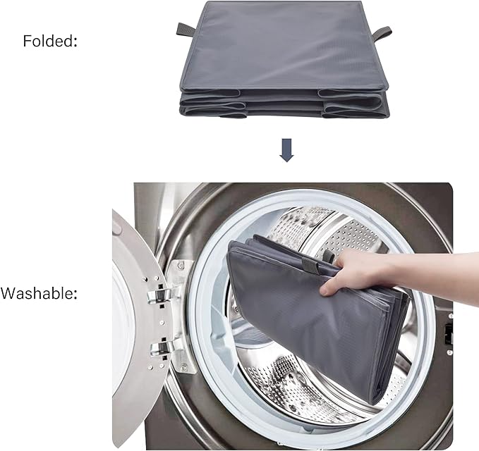GRANNY SAYS 3-Shelf Hanging Closet Organizer and Storage, Collapsible Hanging Closet Shelves, Hanging Organizer for Closet & RV, Gray, 29 ½" H X 12" W X 12" D, 1-Pack