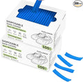 200Pcs(100 Pairs) Non-Woven Shoe Covers Disposable Non Slip for Indoors, Breathable | Durable | Boot Covers, Fits Up to Size 13 US Men (Blue)