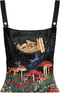 Red Mushroom Laundry Clothespin Bag - Adjustable Door-Hanging Storage Organizer with Rope for Home & Outdoor