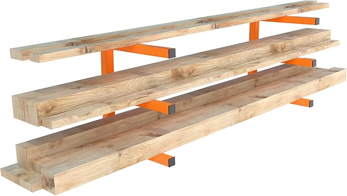 UNITEDPOWER Wall Mount Wood Organizer, Lumber Storage Rack, Heavy Duty Metal Shelf with 3-Level for Workshop or Garage, Indoor Or Outdoor Use-2 Hook
