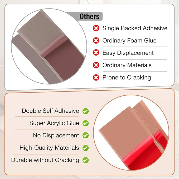 Floor Transition Strip Self Adhesive Vinyl Door Threshold for Doorways Carpet Edging Trim Overlap Edge Reducer for Laminate Floor, Carpet, Tile (Grayish Brown Wood Grain, 1/5" to 2/5", 3.3Ft)
