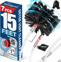Sealegend 15 Feet Dryer Vent Cleaner Kit/Lint Remover/Upgraded Flexible Quick-Snap Brush with Drill Attachment/Fireplace Chimney Brushes for Easy to Clean/Cleaning Tool Use with or Without Power Drill