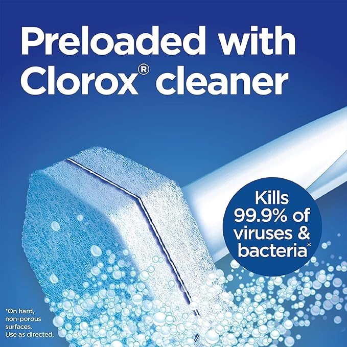 Clorox ToiletWand Disinfecting Refills, Rainforest Rush, Dorm Room Essentials, 30 Ct
