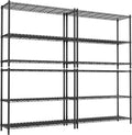 Storage Shelves, 4 PCS 48" L x 20" W x 47" H Heavy Duty Garage Wire Shelving Unit Loads 1200LBS, 3-Tier Adjustable Metal Industrial Utility Shelf Rack for Kitchen, Laundry Room, Basement