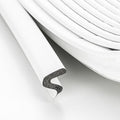 Weather Stripping Door Seal Strip - Soundproof Q Foam for Door Frame, Exterior Large Gap - Easy to Install (White, 50FT)