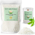 UNOTENA Soy Wax Flakes for Candle Making, Natural Candle Wax, Farm-Sourced, No Additives, Safe and Pure, 0.5LB