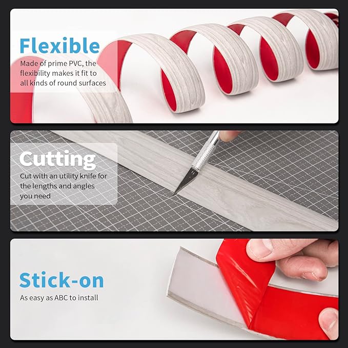 Art3d Self Adhesive Vinyl Floor Transition Strip, Laminate Floor Strip Floor Flat Divider Strip for Joining Floor Gaps,Carpet Threshold Transition,Floor Tiles (4 FT, 1.57in, White-Washed)