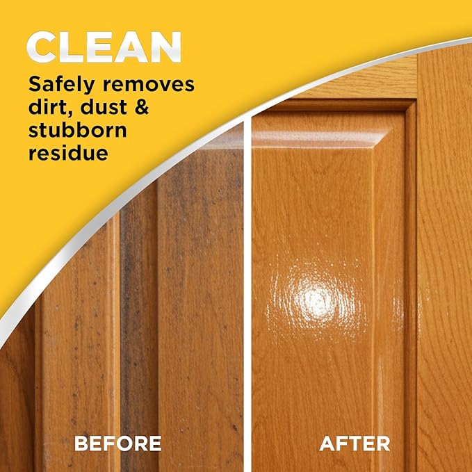 Weiman Wood and Cabinet Restorer 3-In-1 Bundle - Removes Dirt, Residue, Dust, Reduces Scratches, Restore Shine, Prevent Fading, UV Shield Technology, Safe for Antique Wood, Tables, Chairs, Cabinets