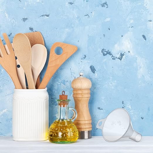 Mini Plastic Funnel for Filling Bottles,Small funnels for Filling Small Bottles for Filling Sand Water Powder Essential Oils Perfumes Kitchen Bath Garage,Wide Mouth Funnel