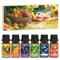 Fruit Essential Oils Set, Fragrance Oil Set for Diffuser, Scent Diffuser Oil for Candle Making- Pineapple, Sweet Orange, Grape, Green Apple, Blueberry, Watermelon