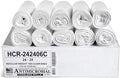 Aluf Plastics High Density Trash Bags, 10 Gallon, 1000 Count, 6 Micron (eq), 24" x 24", Clear, for Bathroom, Office, Industrial, Commercial, Janitorial, Municipal, Recycling