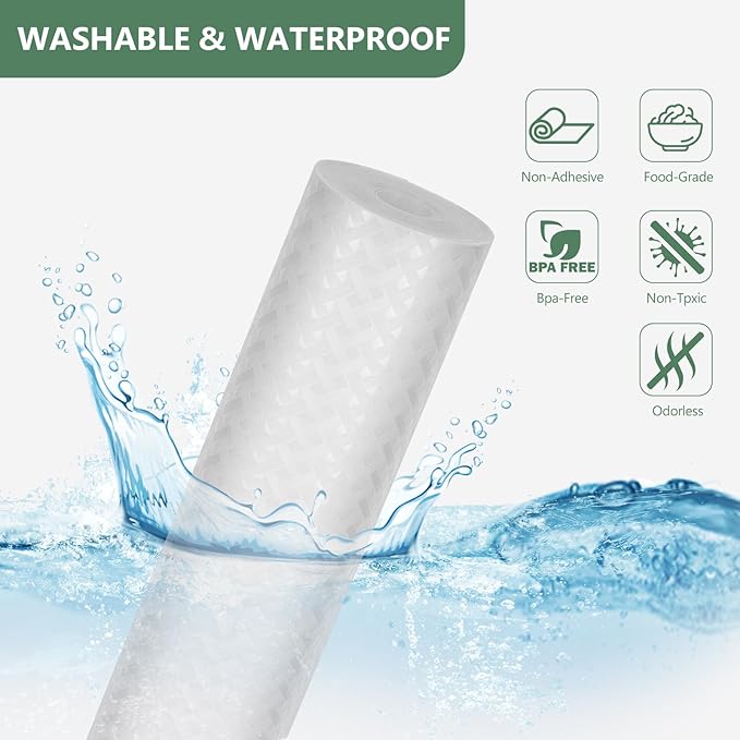 Shelf Liners, Non-Adhesive Drawer Liner, Waterproof & Oil-Proof Kitchen Cabinet Cupboard Liner Plastic EVA Material BPA Free Fridge Liner Mats Paper Protector for Shelves (Clear/20in x 240in)