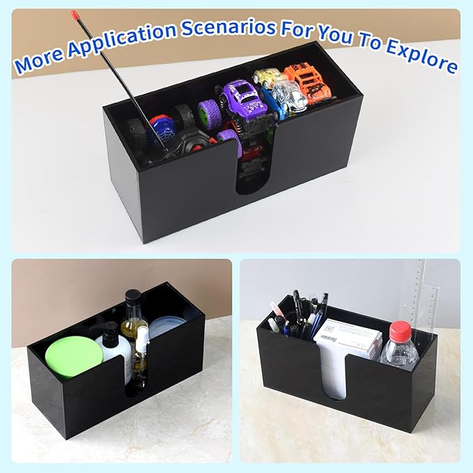 Paper Towel Holder for Countertop,Black Acrylic Napkin Dispenser-Multifold/C-Fold/Z-Fold Trifold Paper Towel Dispenser for Bathroom Kitchen Restaurant Toilet - Durable 5mm Thick(4)