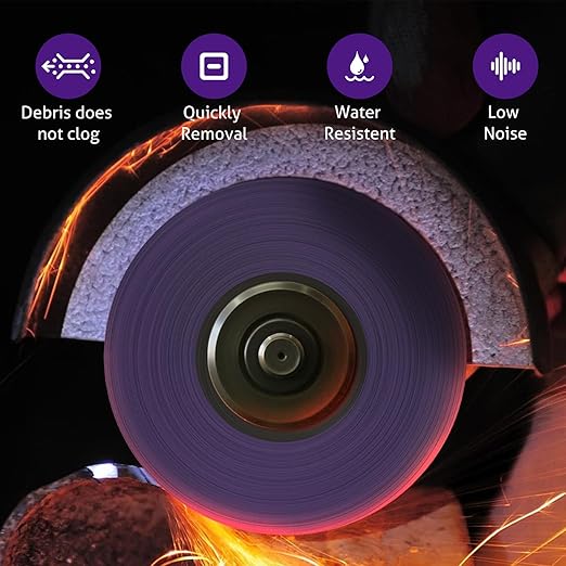 WICHEMI 10 Pack 4'' x 5/8'' Strip Discs Rust Remover Paint Stripping Wheel for Angle Grinder, Quick Abrasive Discs Rust Oxidation Surface Cleaning