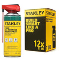 STANLEY T240 Corrosion Inhibitor Spray - Rust Remover&Cleaner Aerosol - Versatile Rust Prevention Spray for Garage, RV, Woodworking, Power Tools - 11 Oz, 12 Pack
