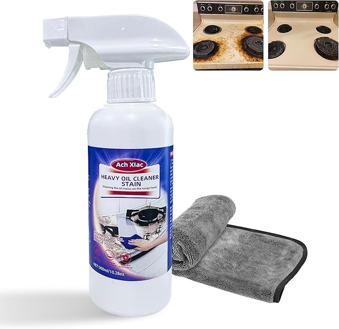 Oven Cleaner, 1PCS Heavy Oil Cleaner Stain, Effective Multi-Purpose Clean with Spray for Kitchen, Oven, Stove, Range Hood, Clean up Kitchen Oil Stains