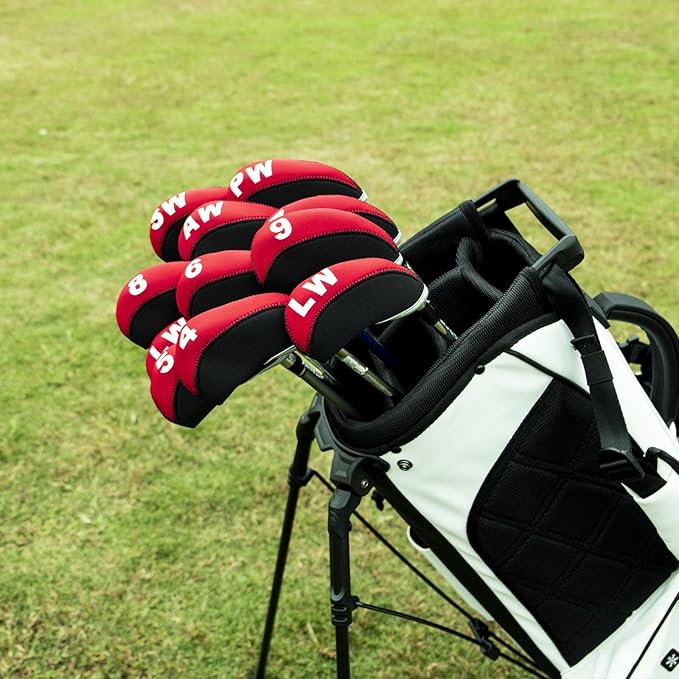Golf Iron Covers for Golf Clubs Neoprene Golf Iron Cover Set 11pcs/10pcs Golf Iron Headcovers Golf Club Head Covers Fit All Brands