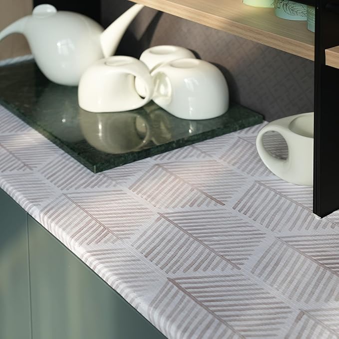 Shelf Liners for Kitchen Cabinets, Non Adhesive and Strong Non-Slip Shelf Cabinet Drawer Liners for Kitchen Wire Fridge, Waterproof Shelf Drawer Liner,Easy to Clean,12IN x 20FT