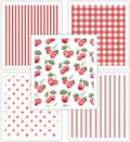 HALL & PERRY Swedish Dishcloths for Kitchen, 5-Pack, Reusable Cellulose Sponge Cloths for Kitchen & Cleaning – Eco-Friendly, Ultra-Absorbent, Quick-Drying (Cherry Red)