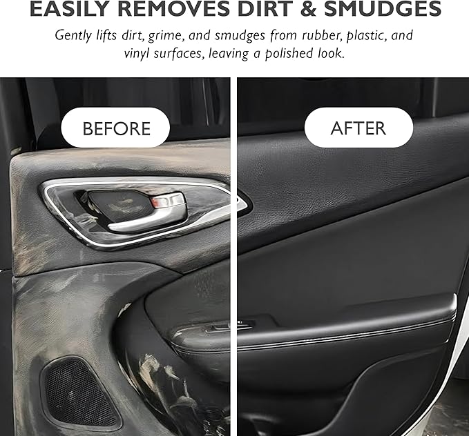 Interior Cleaner Cleans and Shines Rubber, Plastic, and Vinyl | All-Purpose Interior Cleaner for Dashboards, Door Panels, and More | Dries Quickly to a Non-Stick Finish (128 Fl Oz (Pack of 1))