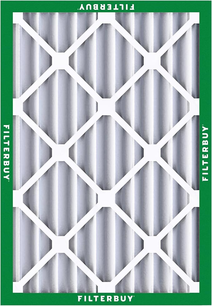 Filterbuy 25x29x4 Air Filter MERV 8 (MPR 700) Dust Defense Replacement (1-Pack), Electrostatic Pleated HVAC AC Furnace Filters, Made in USA (Actual Size: 24.38 x 28.38 x 3.63)