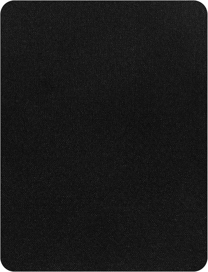 KING MOUNTAIN Fine Linen Repair Patches, Self-Adhesive Linen Fabric Patches, 8X11 inch Extra Size, Multi Color, Can be Used for Linen Sofa Repair and Linen Clothes Repair(Black,8" x 11")