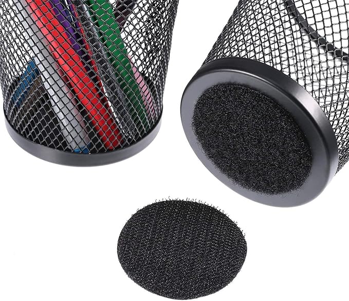 BRAVESHINE 36PCS Sticky-Back Adhesive Tape - Round Hook and Loop Adhesive Stickers - Double Sided Heavy-Weight Carpet Pads Wall Mounting Tapes for Home Office Phone Mount - Round 1.5inch