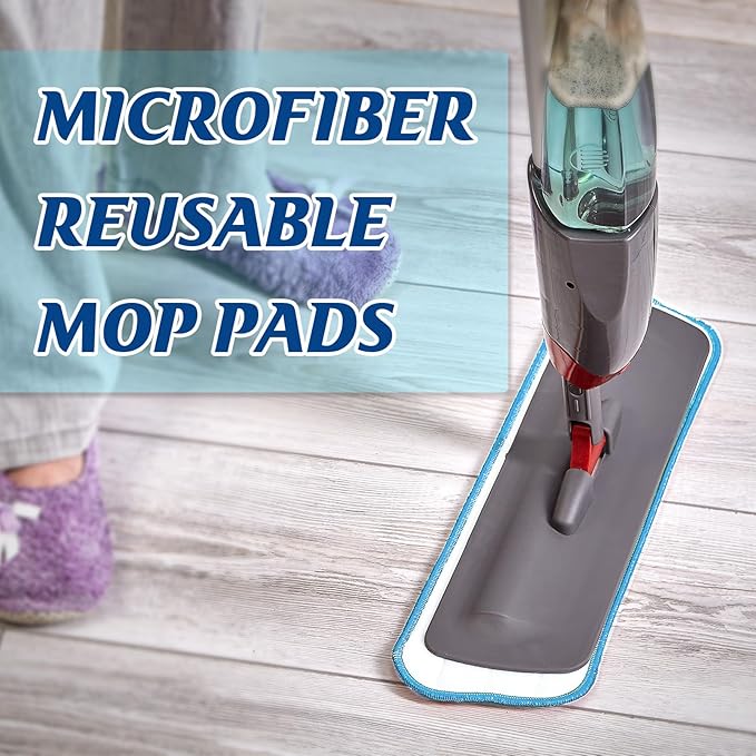36 Pcs Microfiber Mop Pads Machine Washable Cleaning Flat Mop Head Replacement Reusable Household Pads for Hardwood and Hard Surface Floor Cleaning and Scrubbing