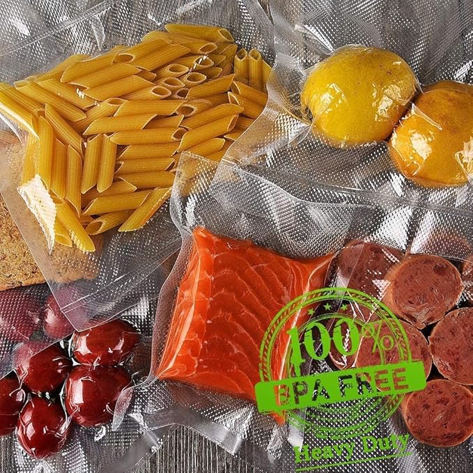 Vacuum Sealer Bags for Food，Seal a Meal Bags Rolls，8inx20 Rolls 2 Pack，XinBaoLong，Commercial Grade, Heavy Duty, BPA Free,Great for Vac Storage