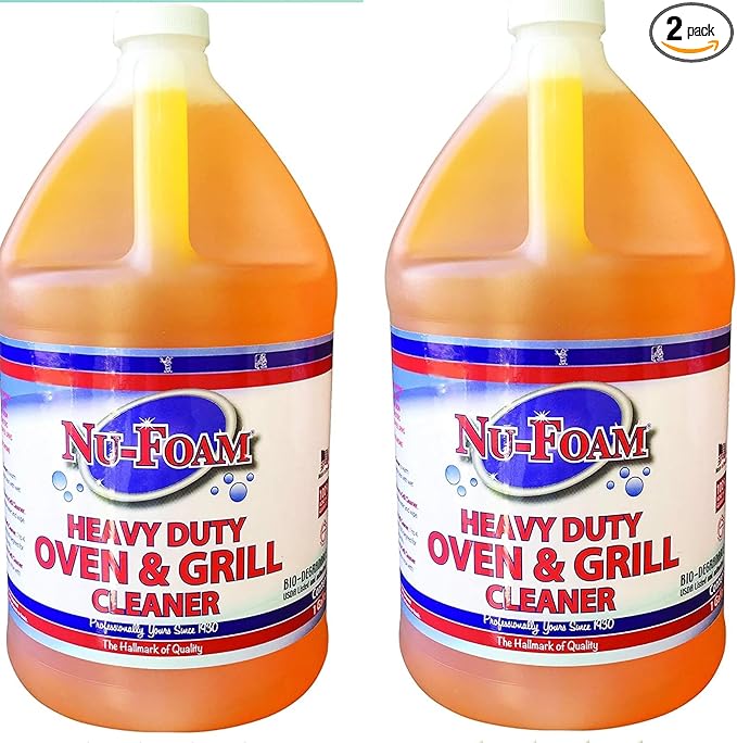 Nu-Foam Glissen Chemical Heavy Duty Oven & Grill Cleaner, 1-Gallon, 2 pack
