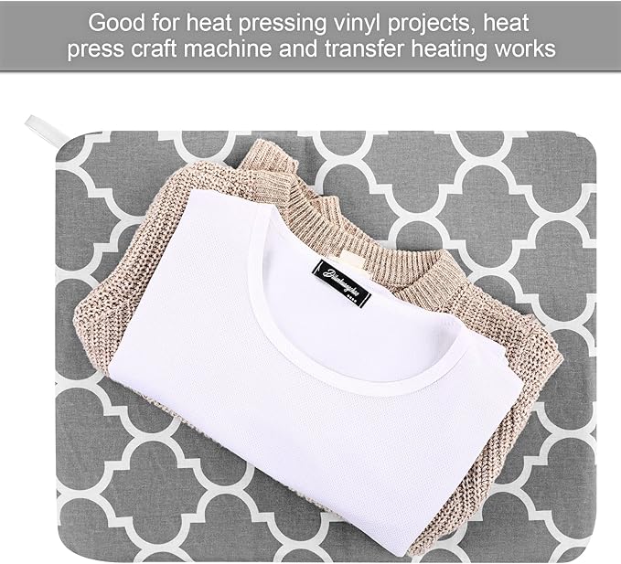 3 Pcs Heat Press Mats Compatible with Easypress 2 / Easypress Easy Press Mat Protective Resistant Double Sides Applicable Ironing Insulation for HTV Iron on Projects(Lantern Pattern)