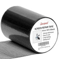 Black Window Screen Repair Tape, 4 in X 15 FT (180IN) Screen Repair Kit for Windows or Doors, Strong Adhesive Fiberglass Mesh Patch Tape